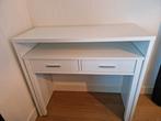 Bureau wit uitschuifbaar met lades, Ophalen, Zo goed als nieuw