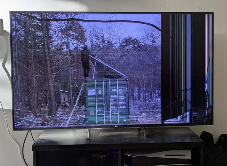 LG 55 inch 4K UHD Smart TV – scherm kapot / werkt deels, Audio, Tv en Foto, Televisies, Niet werkend, LED, 100 cm of meer, 4k (UHD)