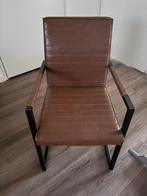 4 bruine eetkamerstoelen, Huis en Inrichting, Stoelen, Ophalen, Overige materialen, Gebruikt, Bruin