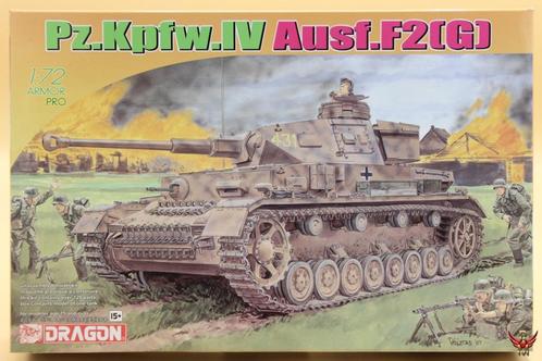 ROWASP | Dragon 1/72 Pz Kpfw IV Ausf F2 (G), Hobby en Vrije tijd, Modelbouw | Auto's en Voertuigen, Nieuw, Tank, 1:32 tot 1:50