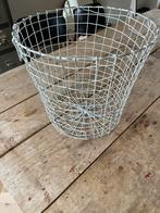 Metalen draadmand, 2 handgrepen; hout, speelgoed, kussens, Ophalen, Zo goed als nieuw, Rond, Overige materialen