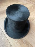Antieke zwarte hoge hoed maat 56 met handschoenen., Antiek en Kunst, E. Esders Rotterdam, Ophalen of Verzenden, Heren