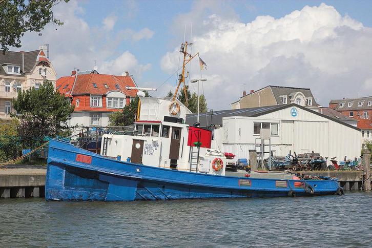 Sleepboot / Potintell Woonboot, Watersport en Boten, Motorboten en Motorjachten, Gebruikt, Staal, 12 meter of meer, Diesel, Binnenboordmotor