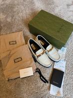 Gucci Loafers Crème Leer - Maat 37,5, Ophalen of Verzenden, Zo goed als nieuw, Instappers, Beige