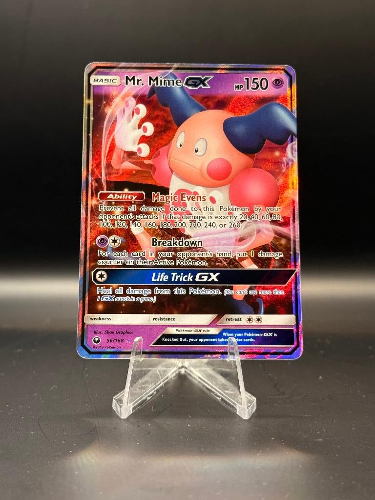 Mr. Mime (GX 56/168) | Pokémon | Engels | Near Mint, Ophalen of Verzenden, Nieuw, Losse kaart, Foil