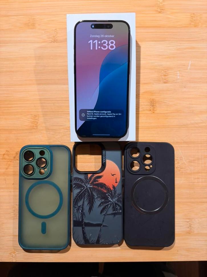 Iphone 15 pro titanium blue, Telecommunicatie, Mobiele telefoons | Apple iPhone, Zo goed als nieuw, 128 GB, iPhone 15 Pro, Blauw