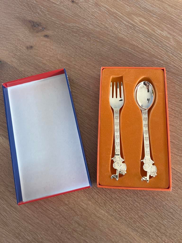 Verzilverde Kinderbestekset Raffi - Nieuw!, Ophalen of Verzenden, Nieuw