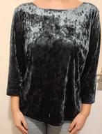 fluweel blouse, kleur groen, maat 42, merk comme ca, Comme ca, Maat 42/44 (L), Ophalen of Verzenden, Zo goed als nieuw
