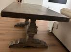 Massief donkerbruin grenen kloostertafel 1.80m bij 95cm, Huis en Inrichting, Tafels | Eettafels, Ophalen, Gebruikt, Kloostertafel
