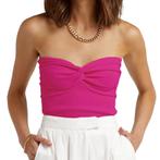 Bandeau twist gedraaide top dames corset crop top S M L XL, Nieuw, Ophalen of Verzenden, Roze, Maat 36 (S)