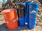 Vuurton oliedrum olievat stookton 60 Liter, Ophalen, Zo goed als nieuw