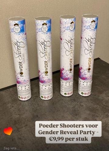 Gender Reveal Shooter met poeder – €9,99 beschikbaar voor biedingen