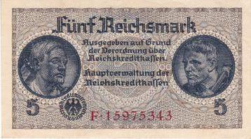 FUNF REICHSMARK Prachtig/ UNC beschikbaar voor biedingen