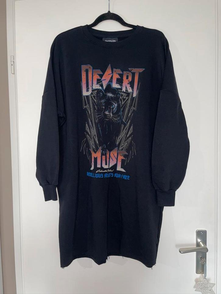 COLOURFUL REBEL dames zwarte panter sweater dress jurk mt XS, Kleding | Dames, Truien en Vesten, Zo goed als nieuw, Maat 34 (XS) of kleiner