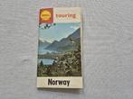 Vintage Shell plattegrond Noorwegen uit 1962, Gelezen, Ophalen of Verzenden, Landkaart, 1800 tot 2000