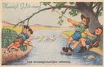 Oude ansichtkaart scouting krt 1 t/m 3 ,   4 is verkocht, Ophalen, Voor 1920, Gelopen, Overige thema's