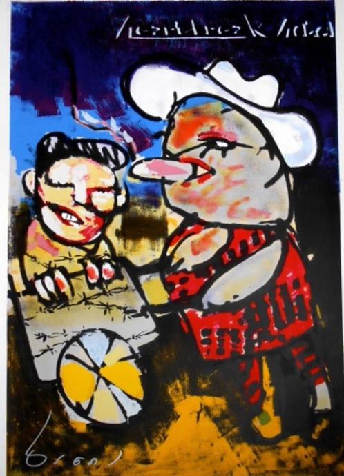 Herman Brood - "Heartbreak Hotel", Antiek en Kunst, Kunst | Litho's en Zeefdrukken, Verzenden
