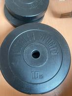 Halterschijven 2 X 10kg 2 X 5kg, Sport en Fitness, Ophalen, Zo goed als nieuw, Halterschijven