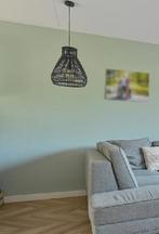 Mooie hanglamp Rotan zwart, Huis en Inrichting, Lampen | Hanglampen, Ophalen of Verzenden, Zo goed als nieuw, Metaal, Minder dan 50 cm