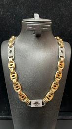 14 k gouden platte magnum ketting 85,7 gram 73 cm, Sieraden, Tassen en Uiterlijk, Kettingen, Nieuw, Goud, Goud, Ophalen of Verzenden