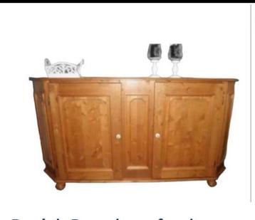 Prachtig massief grenen dressoir beschikbaar voor biedingen