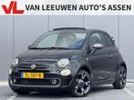 Fiat 500C 0.9 TwinAir | Climate | Leder | Cruise (bj 2018), 86 pk, Gebruikt, Cabriolet, Zwart