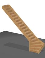 GLOEDNIEUW! Onderkwart trap - Vuren - stootborden MDF, Doe-het-zelf en Verbouw, Ladders en Trappen, Ophalen, Nieuw, Trap, 2 tot 4 meter