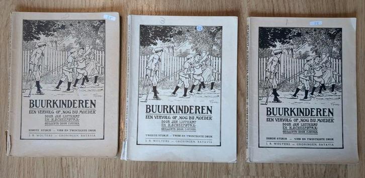Buurkinderen leesboekjes, eerste, tweede en derde stukje, Antiek en Kunst, Antiek | Boeken en Bijbels, Ophalen of Verzenden
