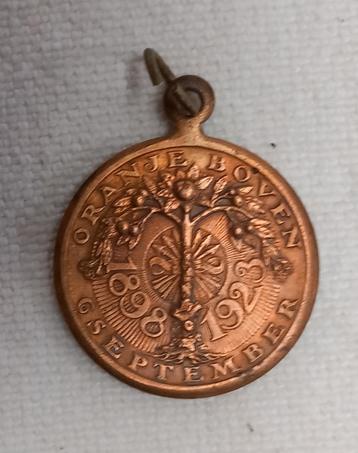 Herdenkingmunt Hanger  1898-1923 beschikbaar voor biedingen