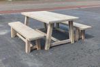 Tuinset tuintafel tuinbank Ruim Robuust 220cm, Ophalen, Nieuw, Hout, Tuinset