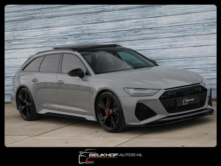Audi Rs6 Rs6 4.0 TFSI Akrapovic Panorama Trekhaak Garantie, Auto's, Audi, Bedrijf, Te koop, RS6, 360° camera, 4x4, ABS, Airbags