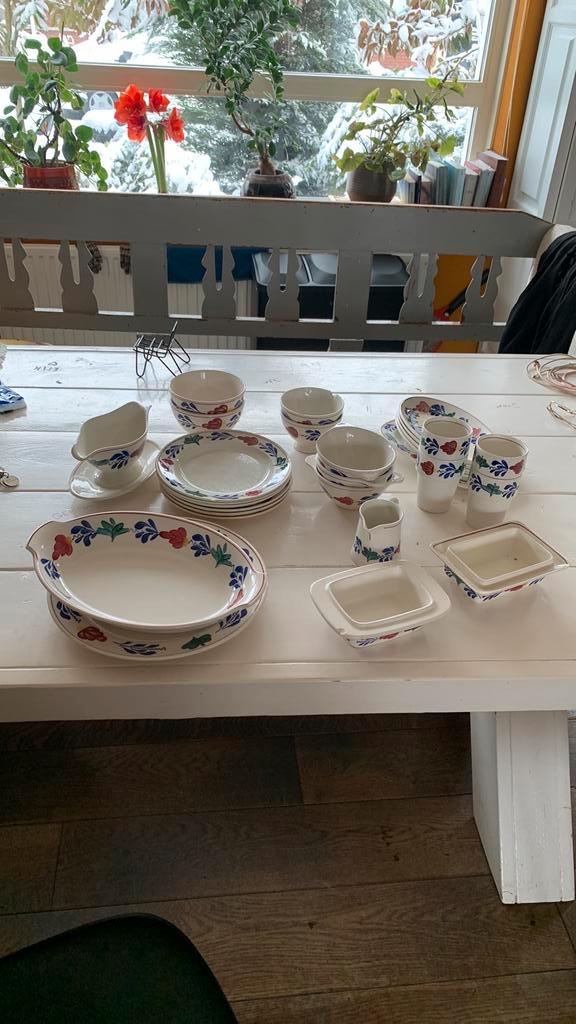 Boerenbont servies, Huis en Inrichting, Keuken | Servies, Bord(en), Boerenbont, Aardewerk, Ophalen