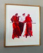 Willemsen Zeefdruk, Gesigneerd, Nr. 35/150 look Around, Antiek en Kunst, Kunst | Litho's en Zeefdrukken, Ophalen