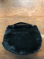 Mooie vintage handtas zwart bont, Ophalen of Verzenden