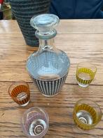 Jaren 50  Likeursetje , 6 delig . Compleet  gaaf en , Helder, Ophalen of Verzenden