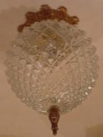 Plafondlamp Plafonnière in barok stijl met fraaie rand +glas, Huis en Inrichting, Lampen | Plafondlampen, Ophalen of Verzenden