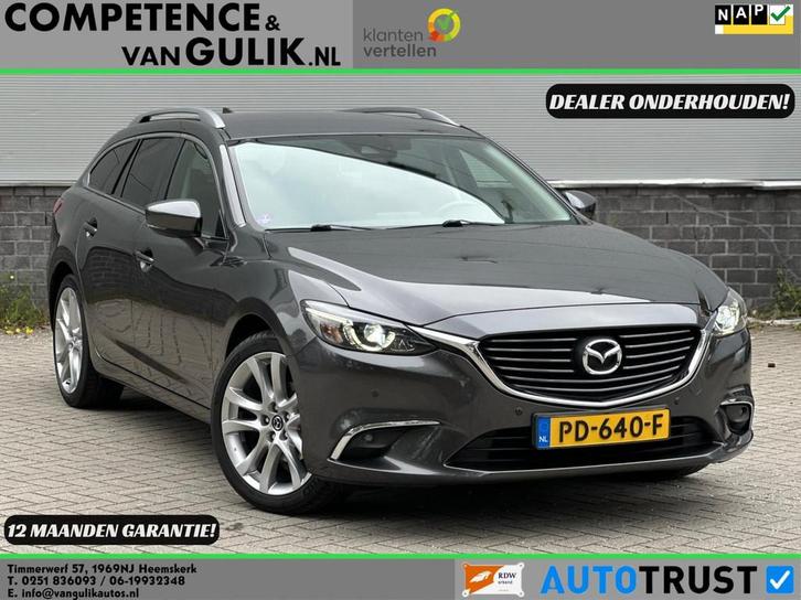 Mazda 6 Sportbreak 2.0 SkyActiv-G 165 GT-M Line | Leder | BO, Auto's, Mazda, Bedrijf, Te koop, 6 sportbreak, ABS, Achteruitrijcamera