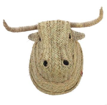 Decoratieve boho/Ibiza stijl stierenkop 'Torro' van Amanoos beschikbaar voor biedingen