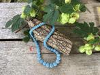 Turquoise Lavasteen Ketting, Ophalen of Verzenden, Nieuw, Blauw, Steen of Mineraal