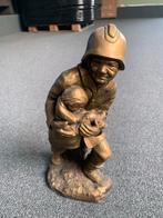 Bronzen beeld brandweer, Ophalen of Verzenden, Brons