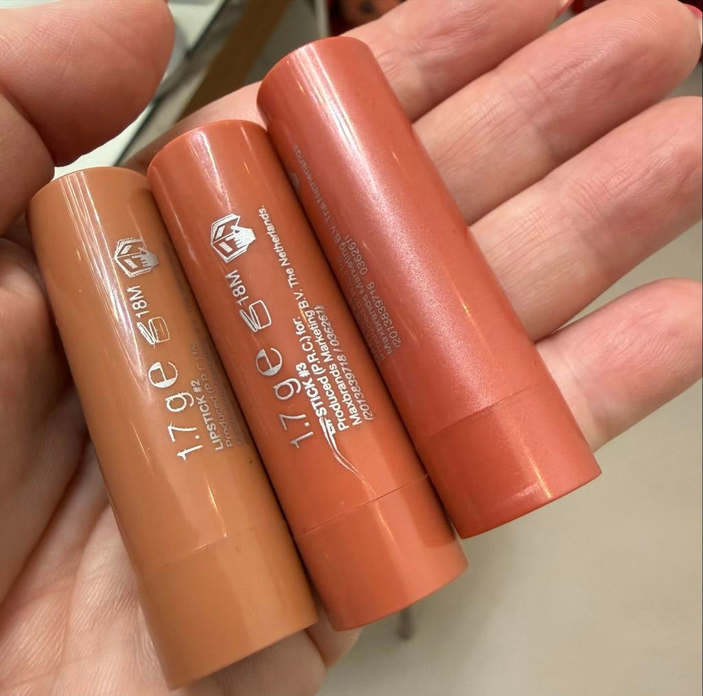 My Nude Lipstick set - 3 stuks, Lippen, Bruin, Nieuw, Ophalen of Verzenden