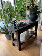 Sidetable oud brocante look, Ophalen, 100 tot 150 cm, Zo goed als nieuw, 25 tot 50 cm