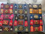 15 setjes kraagspiegels met baret embleem, Verzamelen, Ophalen of Verzenden, Landmacht, Nederland, Embleem of Badge