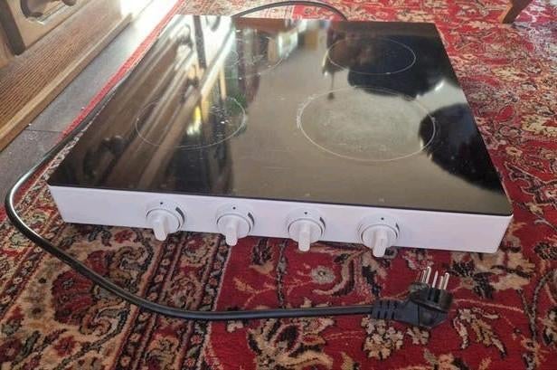 Etna keramische kookplaat 4 Pits - Goede Kwaliteit, Witgoed en Apparatuur, Ophalen, Gebruikt, Keramisch, 4 kookzones