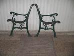 Zware gietijzeren tuinbank delen, Ophalen, Gebruikt, Metaal