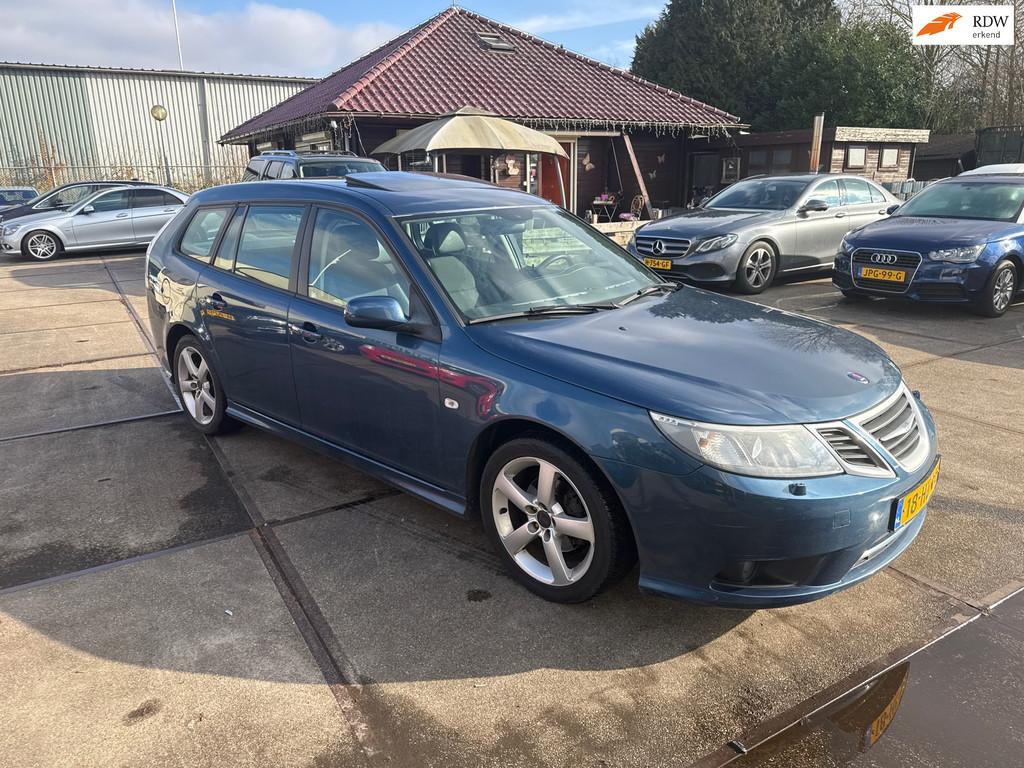 Saab 9-3 Sport Estate 1.8t Linear Inruil Mogelijk [Automaat], Auto's, Saab, Gebruikt, 4 cilinders, 150 pk, Blauw