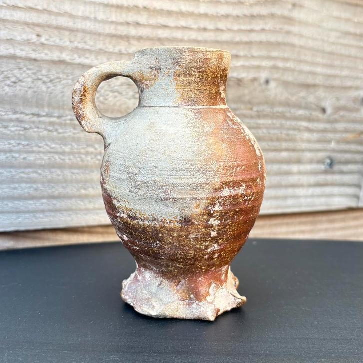 Langerwehe kruik - 14e/15e eeuw - bodemvondsten - steengoed, Antiek en Kunst, Antiek | Keramiek en Aardewerk, Ophalen of Verzenden
