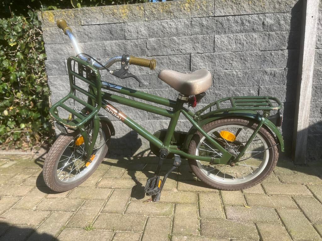 Fiets, groen, Popal, 16 inch, Ophalen, Gebruikt, 16 inch, Handrem