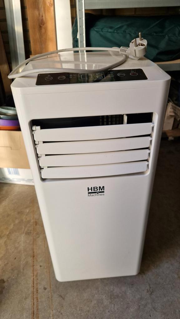 HBM Mobiele Airco 2050 Watt - 27 m³, Witgoed en Apparatuur, Airco's, Zo goed als nieuw, Mobiele airco, Minder dan 60 m³, 3 snelheden of meer