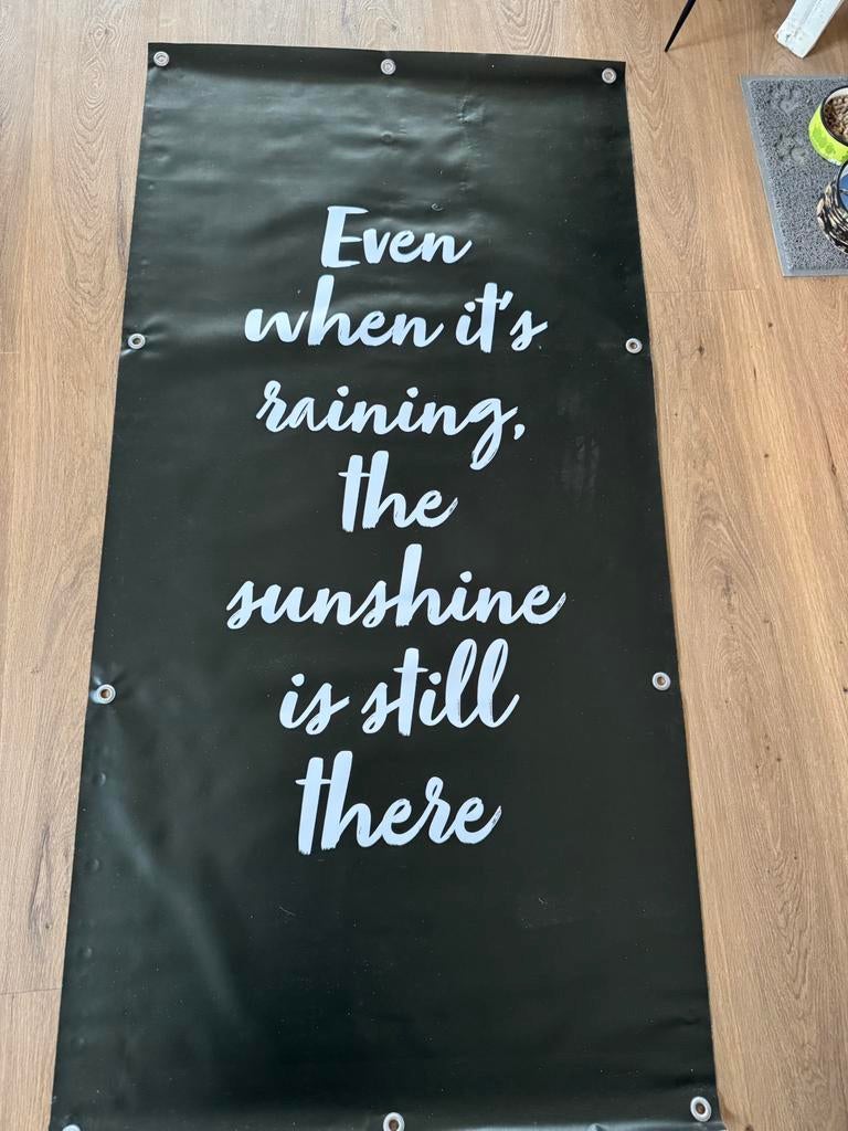 Tuinposter met tekst, Tuin en Terras, Ophalen of Verzenden, Nieuw